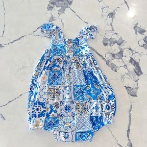 2T posh peanut bubble romper